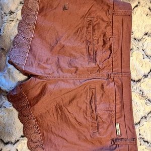 Super cute lace trimmed shorts